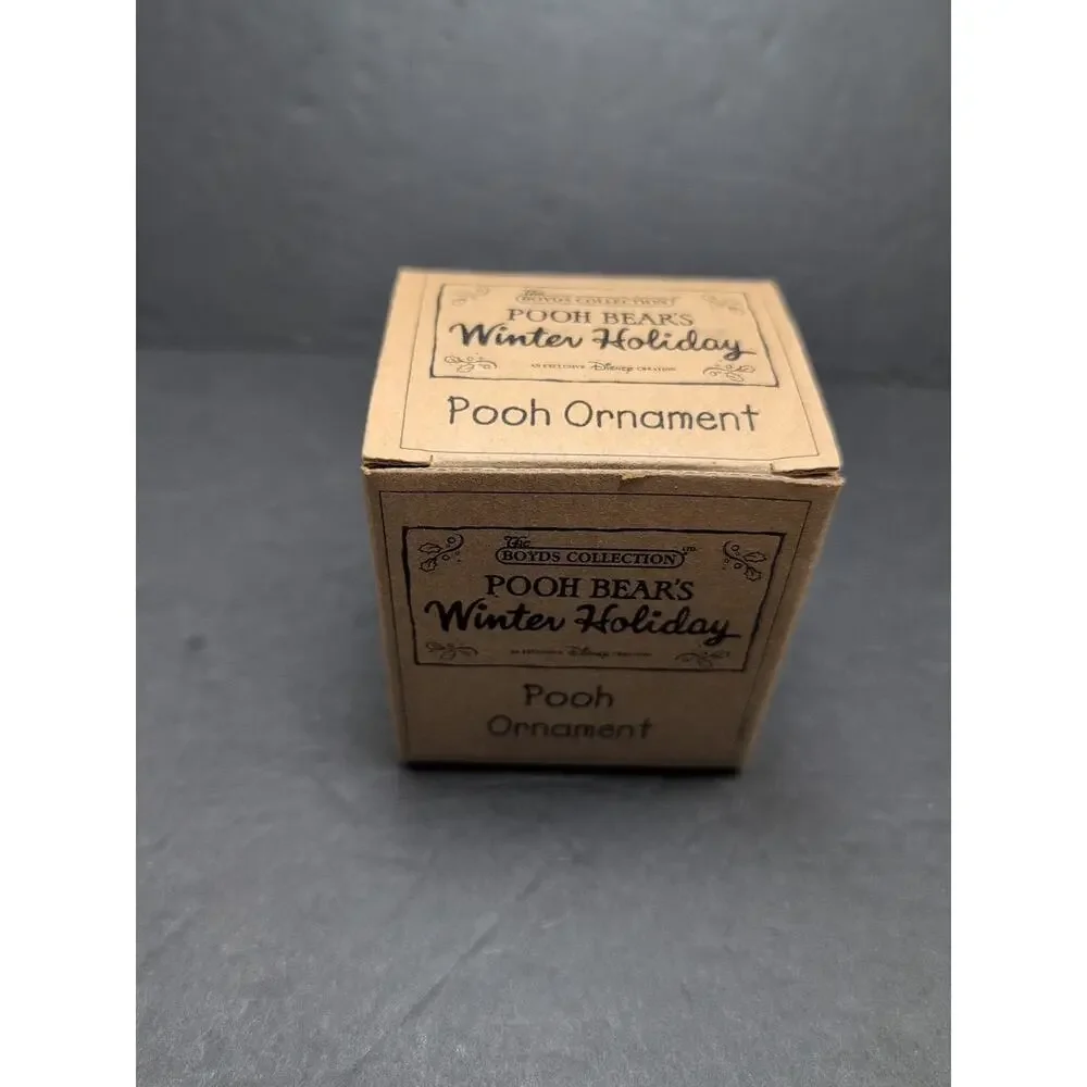 Boyds Disney Winnie The Pooh Winter‎ Holiday Ornament New Open Box